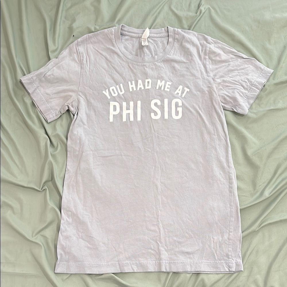 Bella Canvas Phi Sigma Sigma Lavendar Short Sleeve Tee
